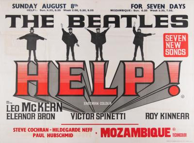 Lot #9023 Beatles 'Help!' Quad Movie Poster