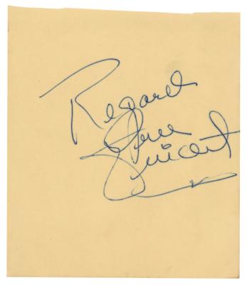 Lot #9148 Gene Vincent Signature