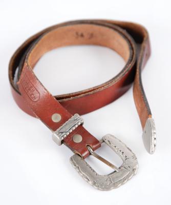 Lot #9100 Freddie Mercury Personally-Owned Leather Belt by French Connection