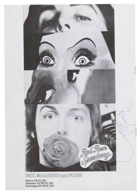 Lot #9017 Paul McCartney Signed 1973 Wings UK Tour Program