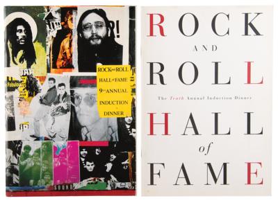 Lot #9286 Rock and Roll Hall of Fame - Original set of the first (10) induction dinner programs - Image 4