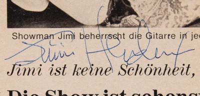 Lot #9059 Jimi Hendrix Signed German Concert Review - Image 2