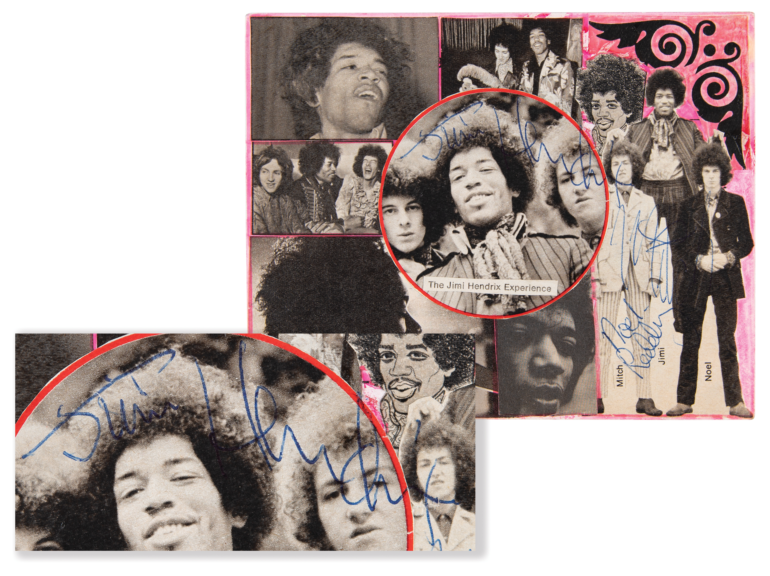 Lot #9061 Jimi Hendrix Experience Signed Photograph - Obtained In-Person at the Halle Münsterland in 1969