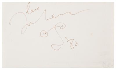 Lot #9006 John Lennon Signature (One of His Last