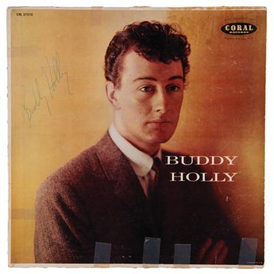 Lot #9122 Buddy Holly Rare Signed Album - Self-Titled Debut
