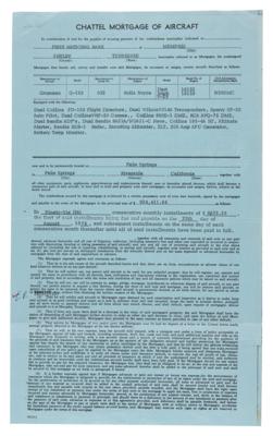 Lot #9114 Elvis Presley Signed Mortgage Document for Private Plane - Image 3