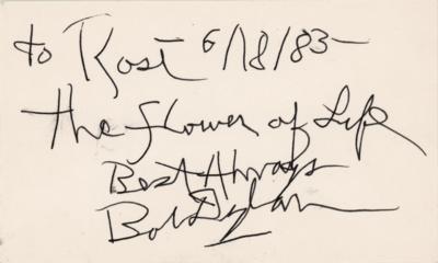 Lot #9053 Bob Dylan Signature