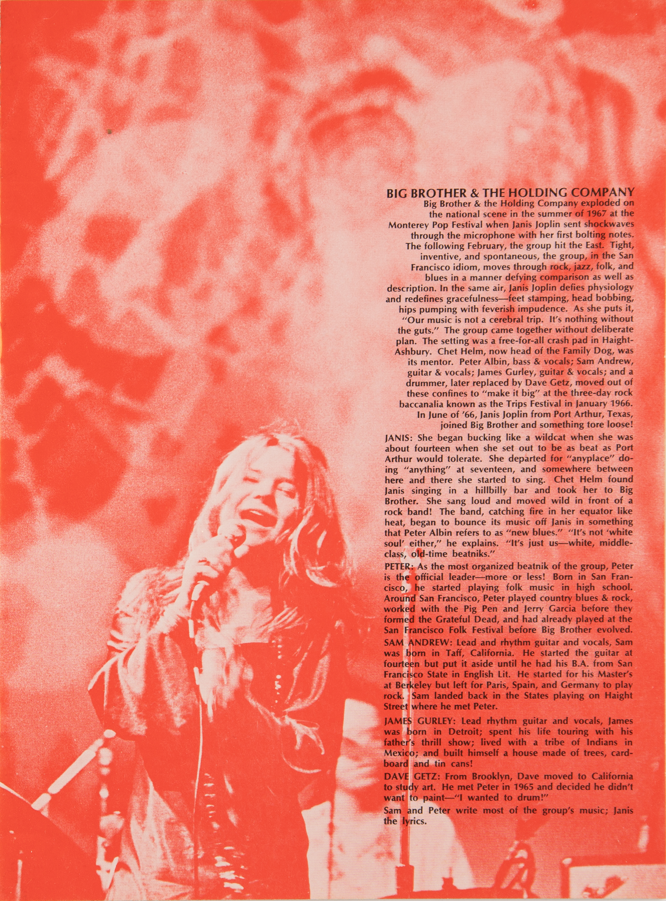 Lot #9135 Janis Joplin Ephemera Lot of (8) with Rare Full "Performer" Ticket for 1969 Royal Albert Hall Show - Image 8