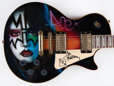 Lot #9209 KISS: Ace Frehley Signed Electric Guitar with Airbrushed 'Space Ace' Artwork