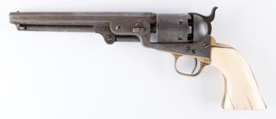 Lot #9127 Johnny Cash Colt Model 1851 Navy Revolver with Ivory Grips Presented to Gene Ferguson of Columbia Records - Image 4