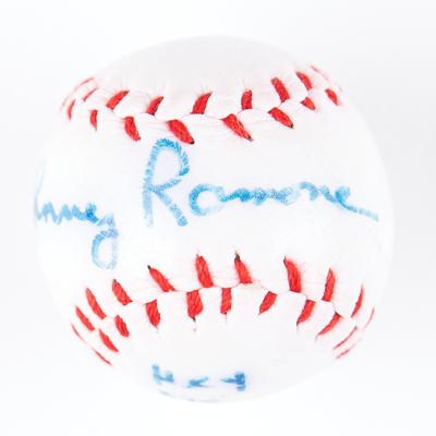 Lot #9172 Johnny Ramone Signed Miniature Baseball and Baseball Bat - Image 4