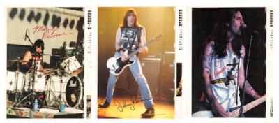Lot #9177 Ramones: Johnny, CJ, and Marky Ramone (3) Signed Photographs