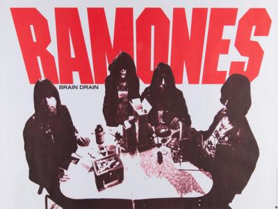 Lot #9180 Ramones 'Brain Drain' Promotional Poster - Image 1