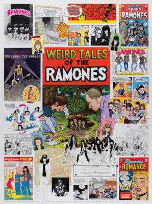 Lot #9181 Ramones 'Weird Tales of the Ramones' Compilation Box Set Poster - Image 1