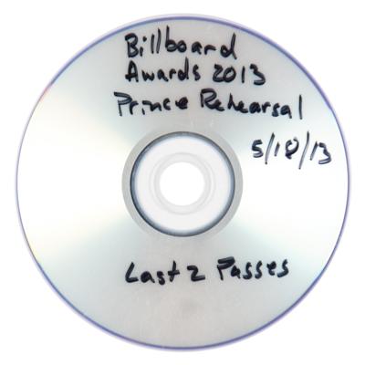 Lot #9218 Prince's Rehearsal DVD for the 2013
