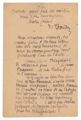 Lot #298 Eugene Boudin Autograph Letter Signed - Image 4