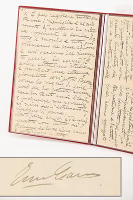 Lot #368 Enrico Caruso Lengthy 15-Page Autograph Letter Signed, Discussing His Concert for King Edward VII - Image 1
