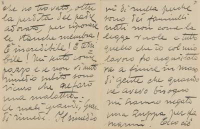Lot #368 Enrico Caruso Lengthy 15-Page Autograph Letter Signed, Discussing His Concert for King Edward VII - Image 7
