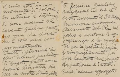Lot #368 Enrico Caruso Lengthy 15-Page Autograph Letter Signed, Discussing His Concert for King Edward VII - Image 9