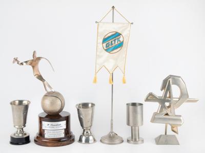 Lot #526 Bjorn Borg Lifetime Award Collection with (20) Trophies and Plaques and (2) Personally-Used and Signed Tennis Racquets - dating from 1969 to 1995 - Image 6