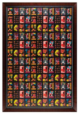 Lot #511 Nintendo: Donkey Kong 1982 Topps Uncut Sheet of (132) Sticker Cards - Image 2