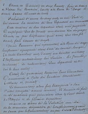 Lot #340 Alexandre Dumas, pere Autograph Manuscript Signed on Music in Naples - Image 2