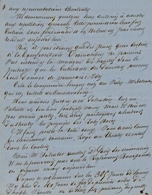 Lot #340 Alexandre Dumas, pere Autograph Manuscript Signed on Music in Naples - Image 4