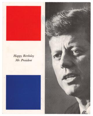 Lot #26 John F. Kennedy: 1962 Madison Square Garden Birthday Program