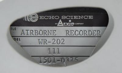 Lot #181 Echo Science WR-202 Airborne Video Recorder - Image 9