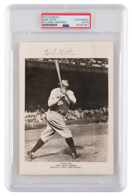 Lot #529 Babe Ruth Signed Photograph - Image 1