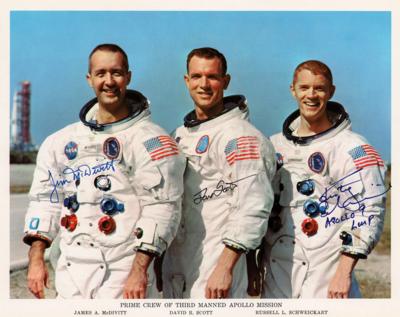 Lot #284 Apollo 9 Signed Photograph