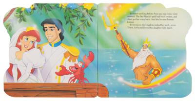 Lot #334 Ariel, Prince Eric, Sebastian, and King Triton original book artwork from The Little Mermaid: Sebastian's Story - Image 4