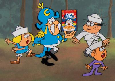 Lot #329 Cap'n Crunch and children production cels from a Cap'n Crunch cereal commercial - Image 1