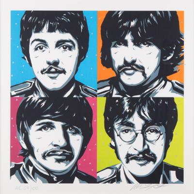 Lot #410 Beatles Limited Edition Giclee by Allison Lefcort - Image 2