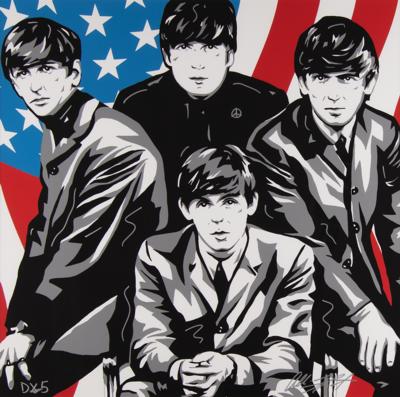 Lot #411 Beatles Limited Edition Serigraph by Allison Lefcort - Image 1