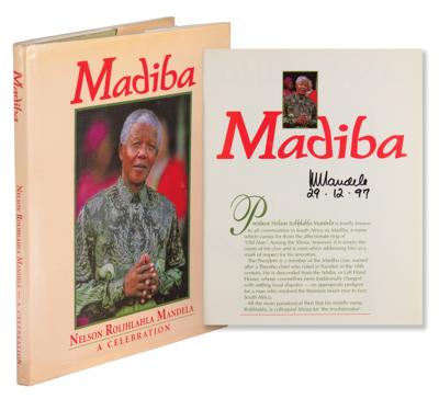 Lot #83 Nelson Mandela Signed Book -Madiba - Image 1