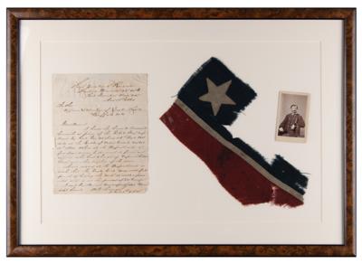 Lot #205 Battle of Cedar Creek Confederate Battle Flag Relic - Only Known Example!