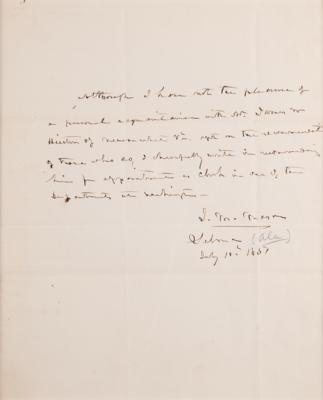 Lot #159 Trent Affair: John Slidell and James M. Mason (2) Autograph Letters Signed - Image 5