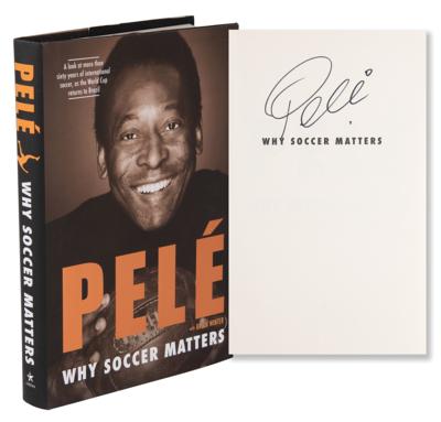 Lot #538 Pele Signed Book - Why Soccer Matters
