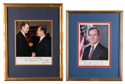 Lot #30 George Bush (2) Signed Photographs - Image 1