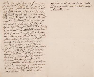 Lot #71 Marie Antoinette Handwritten Letter to Her Sister, Marie-Christine d'Autriche - Image 2