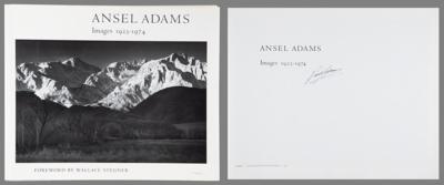 Lot #312 Ansel Adams Signed Book -Images 1923-1974
