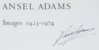 Lot #312 Ansel Adams Signed Book -Images 1923-1974 - Image 2