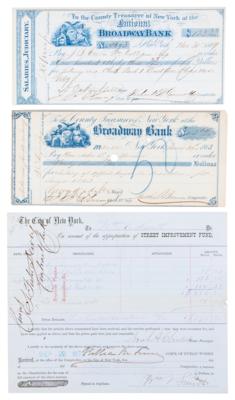 Lot #161 William M. 'Boss' Tweed and Associates (3) Signed Items - Image 1
