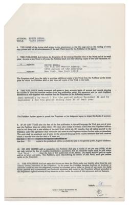 Lot #365 Erich Segal Document Signed - Image 2