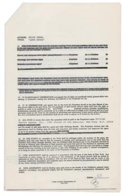 Lot #365 Erich Segal Document Signed - Image 3