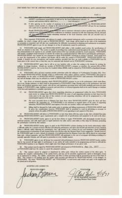 Lot #415 Jackson Browne Document Signed - Image 2