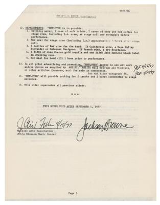 Lot #415 Jackson Browne Document Signed - Image 4
