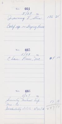 Lot #459 Marilyn Monroe Productions, Inc. Check Register (1956) - Image 5