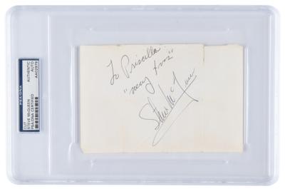 Lot #502 Steve McQueen 'Christmas' Signature